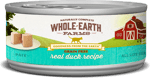 Whole Earth Farms Grain Free Real Duck Recipe (Pate)